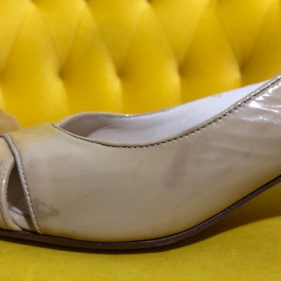 PRADA Nude Leather Heeled Sandals - Picture 11 of 13